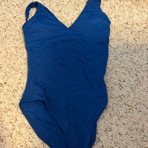 Everlane Blue One-Piece Swimsuit – Built-In Padding, Classic Fit